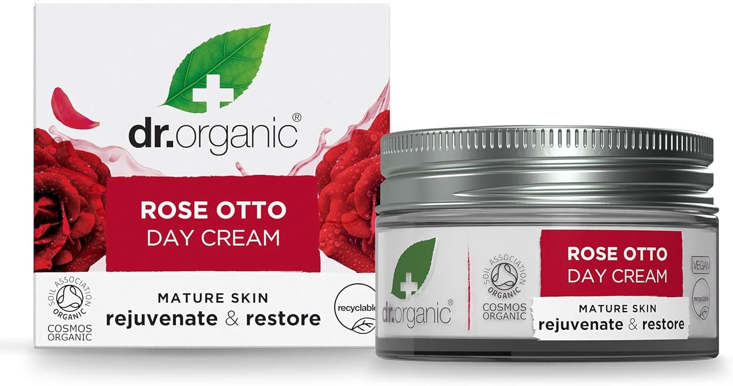 Dr. Organic Crema De Dia Rosa De Damasco 50Ml. 1 Unidad 300 g