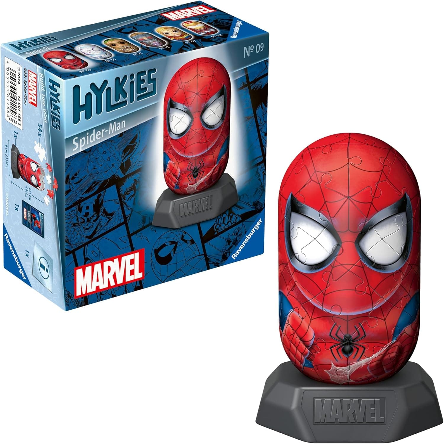 Ravensburger Puzzle 3D-Marvel: Homem-Aranha, cor vermelha, tamanho único (12001158)