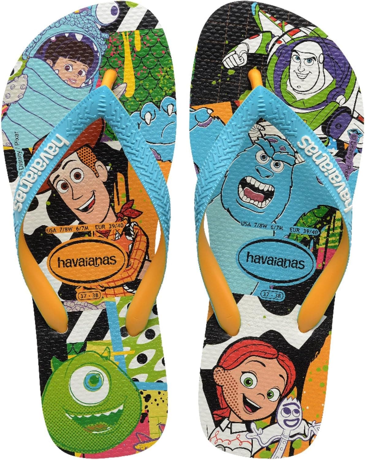 Havaianas Disney | Chinelos confortáveis e leves com estampas Disney e Pixar para adulto