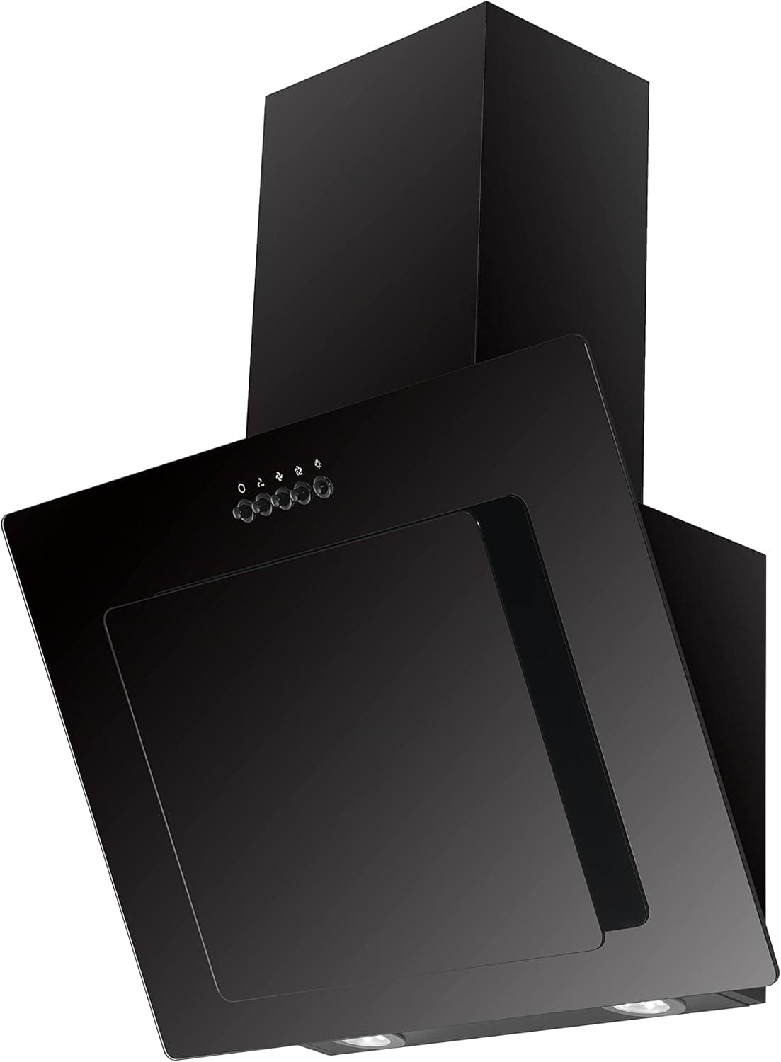 Respekta CH 21060 SBZ Extrator metálico sem cabeça com cúpula de vidro Preto 60 cm