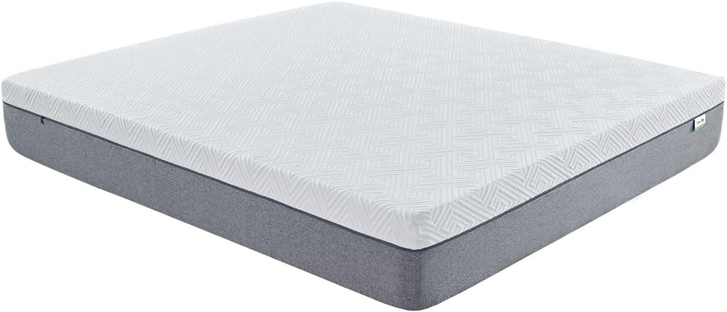 Novilla Colchão viscoelástico 90 x 200, espuma de gel com memória, colchão de espuma, fibra de bambu respirável, firmeza média, reversível, altura 18 cm, Bliss