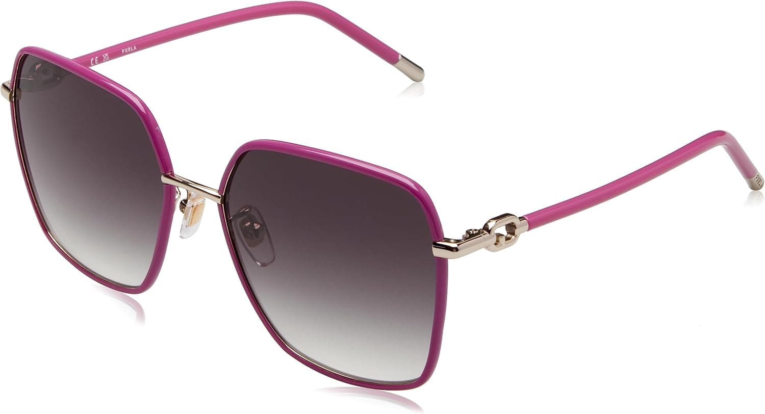 Furla Shiny Light Gold Óculos de sol mulher B0DF2NJ1B9