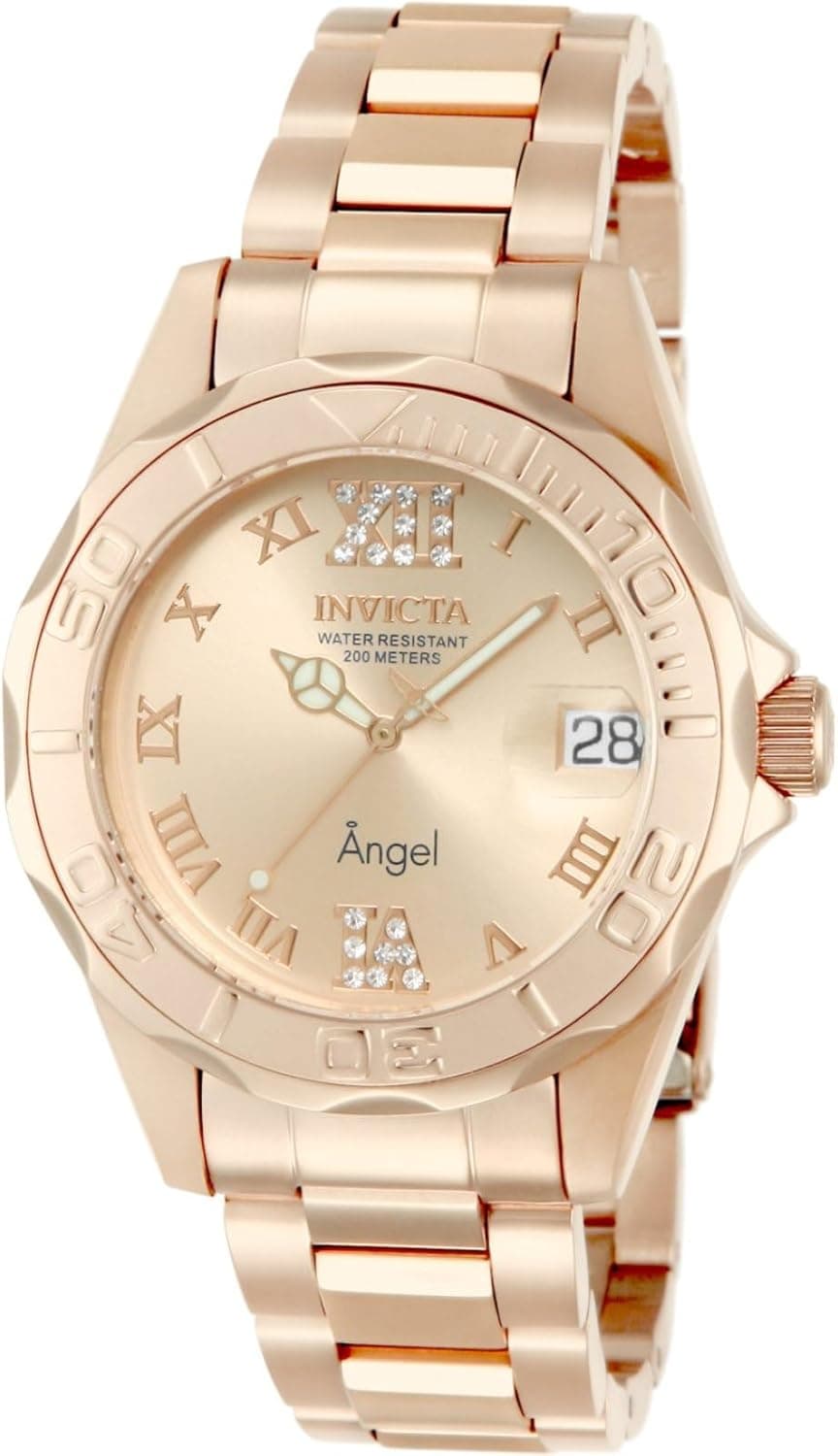 Invicta Angel 38 mm | Relógio de quartzo em aço inoxidável para mulher