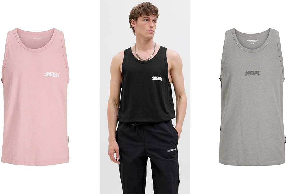 Jack & Jones Jcosago Small Logo | Top de alças em algodão para homem