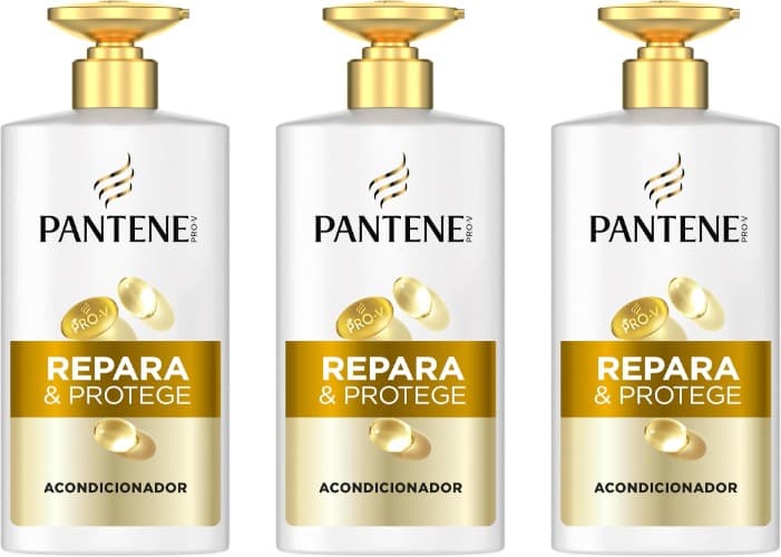 Pantene Pro-V Repare e protege o condicionador com um dispensador de cabelo seco e danificado, 800 ml x 3