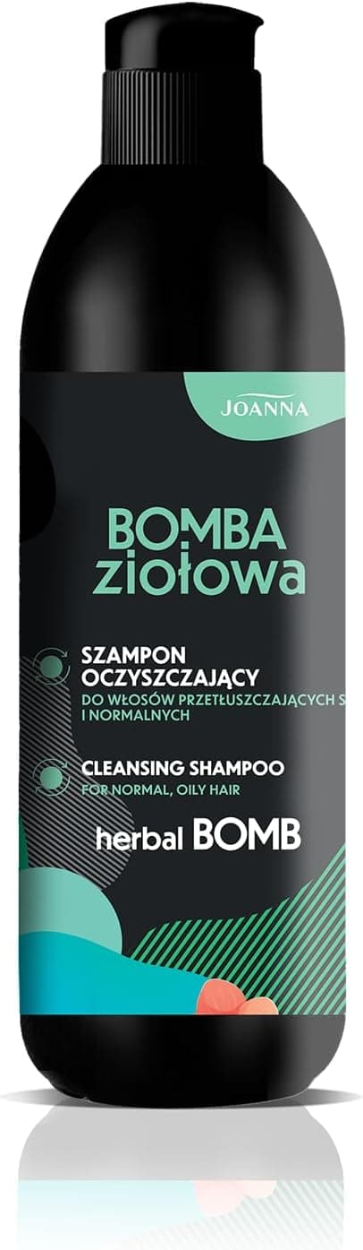 Joanna Herbal | Champô de limpeza nutritivo com doseador para cabelos frágeis, 500 ml