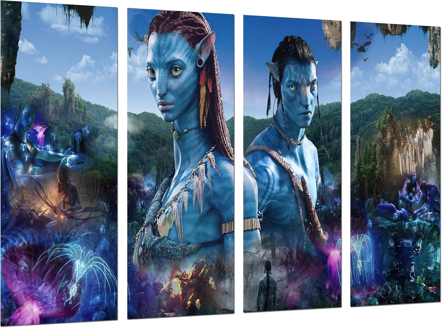 DKORARTE Avatar Pandora | Quadro decorativo inspirado no filme Avatar 131 x 62 cm
